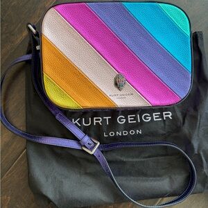 Kurt Geiger Rainbow Striped Bag